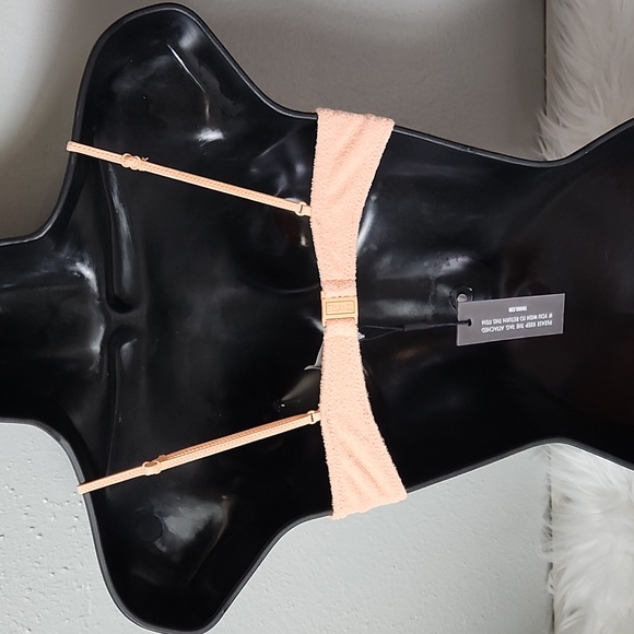 Peach terry cloth normal coverage  bathing suit sets - Picture 4 of 6